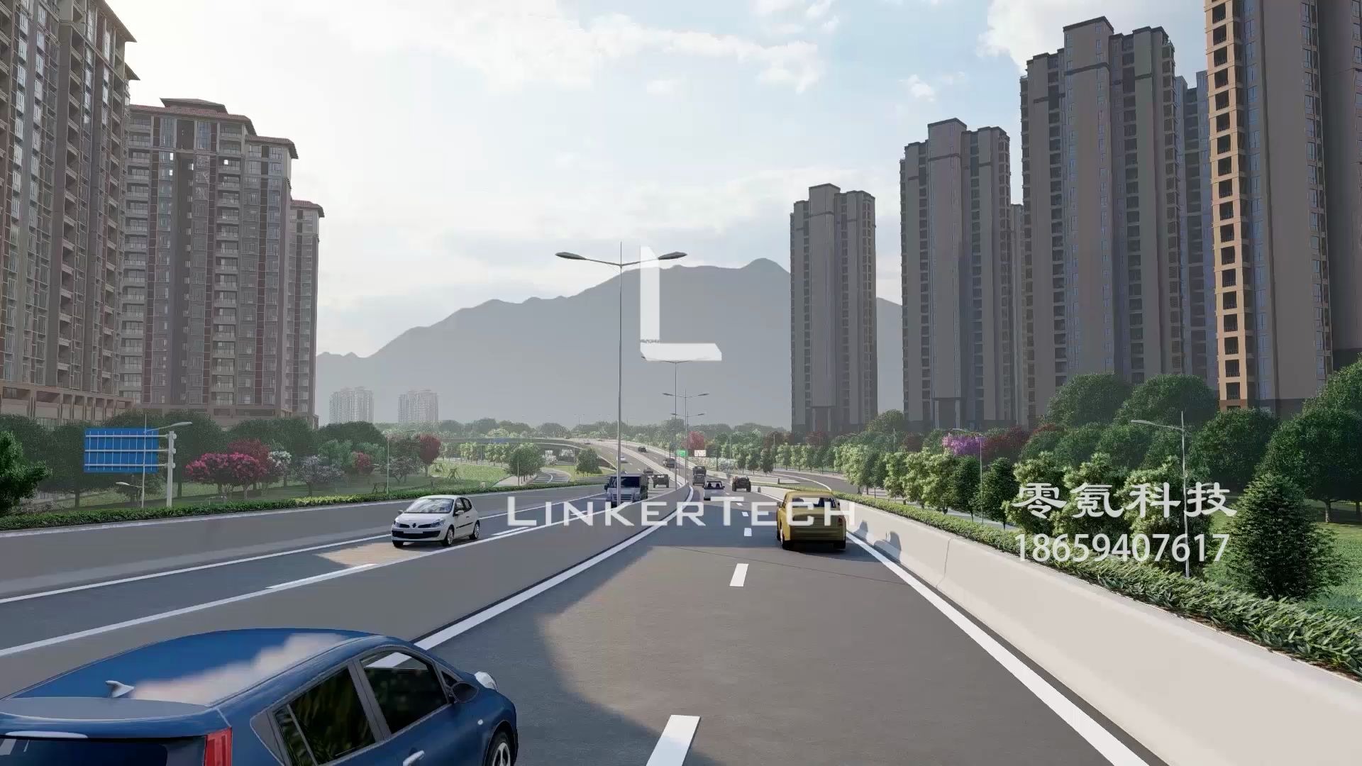 諸暨市環(huán)城南路市政道路改造工程匯報(bào)動(dòng)畫 | 零氪_建筑工